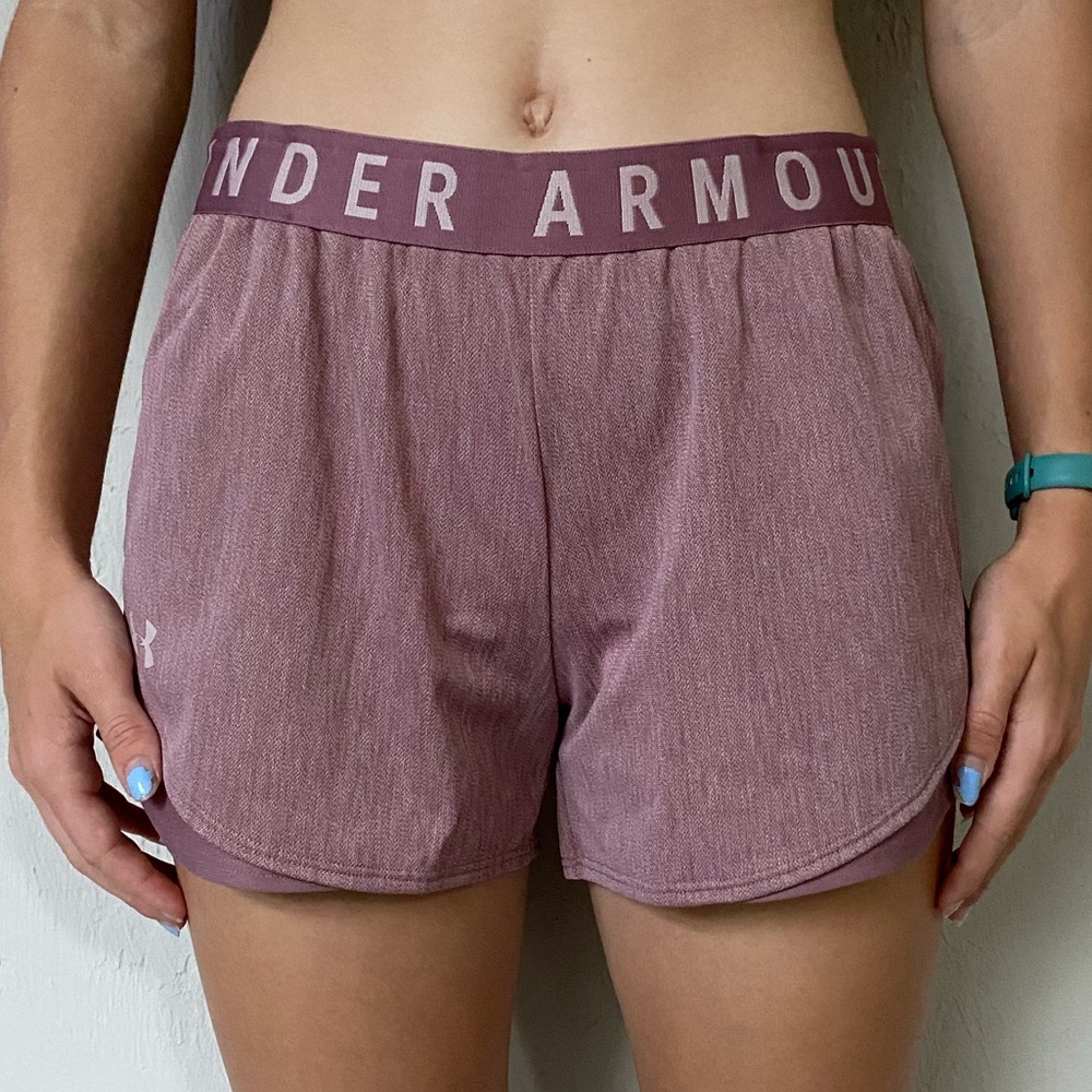 Purple Under Armor shorts